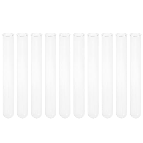 CONGARTENO 10個 巻口ガラス試験管 口径 実験用クリアボトル 多用途 実験容器 耐熱試験管 で実用的な研究用品