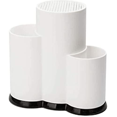 Porte-Couteau Porte-Couteaux Porte-Outils de Cuisine Bloc de Couteaux en Plastique récipient de Stockage de Cuisine Support de Couteau Facile à Nettoyer Poils Amovibles Durable
