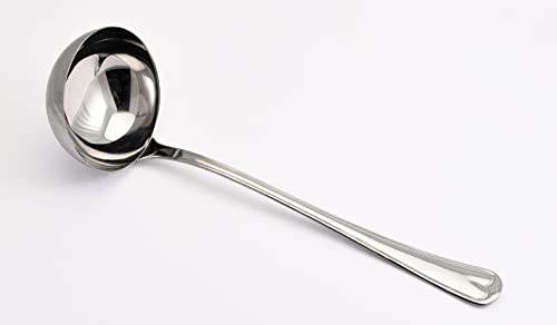 Pintinox, Mestolo servire Cannes, Acciaio Inox 18/10 spessore 2 mm, Lunghezza 27,3 cm, Made in Italy