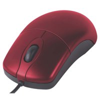 Inland Basic Optical USB Mouse Red