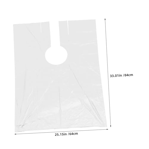 Capa desechable para salón de peluquería 150 piezas transparente miniatura 2