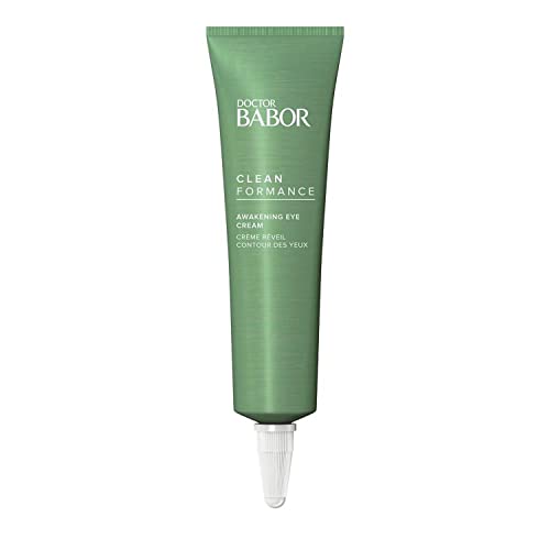 BABOR CLEANFORMANCE AWAKENING EYE CREAM, Luminating Probiotic Eye Treatment, with Hyaluronic Acid for Dark Circles, Puffy Eyes, and Bags, Clean Beauty, Vegan