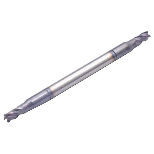 Image of 5Pcs 3 /32 inch 4 Flute Solid Carbide Square End Mill, Double End, AlTiN Coated | 35 Degree Helix, 3 /32 inch Cutting diameter, 1 /8 inch Shank diameter, 3 /16 inch Length of Cut, 2 inch Overall Length