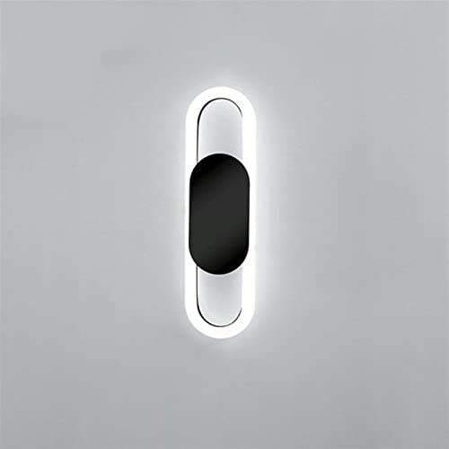 Lámpara de pared acrílica de alta transparencia con acabado negro elegante