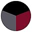 Black/ Dark Gray/ Wine Red