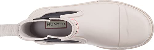 Hunter Women's Commando Waterproof Chelsea Boot (Cast White, Us Size 8, Vegan) #TOP6