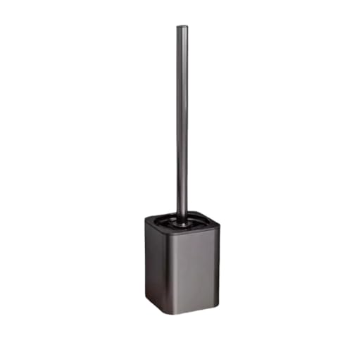 Metal Toilet Brush with Wall Mounted Holder - Bathroom Accessories for Easy Cleaning - Stylish Toilet Bowl Brush Set for Home Use