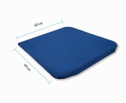 Miniatura 2 de Chely Intermarket Cojines Para Sillas 40x40x3 Cm Azul Pack 4 Asientos Acolchados Espuma Alta Densidad Funda Desenfundable Con Cremallera Lavables Antideslizante Para Cocina Comedor Terraza Jardin