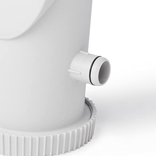 Image of Funsicle SkimmerPlus 1000 GPH 2-in-1 Filter Pump and Skimmer System with Clamps and 1.5 inch Hose Fitting for Above Ground Swimming Pools