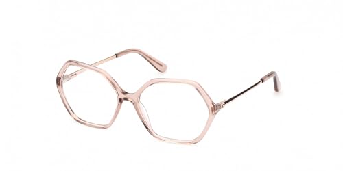 Gafas Guess GU50149 color beige brillante de diseño elegante con montura de pasta para mujer
