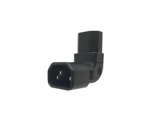 Adaptateur C13 vers C14 coudé gain de place pour intégration de matériel de scène