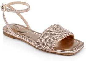 Jewel Badgley Mischka Hadley Flat Sandals with Ankle Strap - Image 2