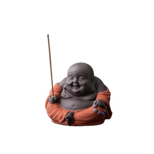 Soporte De Incienso Porta incienso, varillas de incienso, quemador de incienso de cerámica con forma de Buda, inserto de incienso para interiores, porta incienso, quemador de aromaterapia de escritori