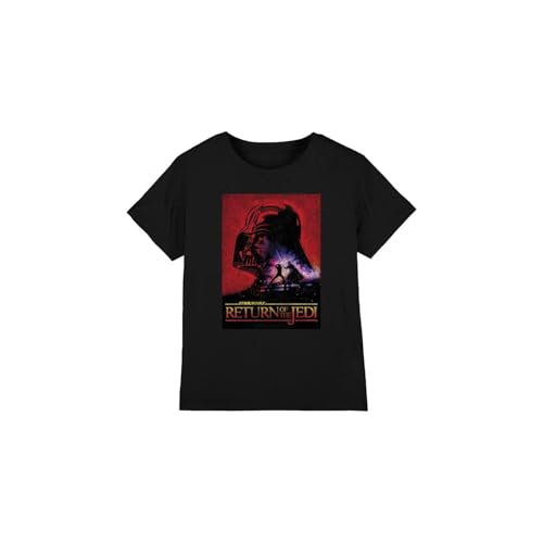 Star Wars Return of The Jedi Block Unisex Kids T Shirt, Black, 7-8 Years