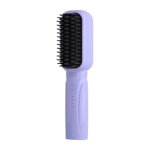 Fangxuee Plancha de Pelo Profesional con Peine Eléctrico Caliente, Calentamiento Rápido, Cepillo Multifuncional para el Cuidado Personal.