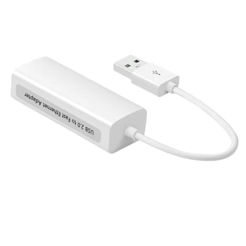 Image of USB 2.0 to LAN Adapter | 10 /100 Mbps Ethernet Network Adapter | RJ45 Plug & Play | Compatible with Windows 11, Mac OS, Linux | USB to Ethernet Converter