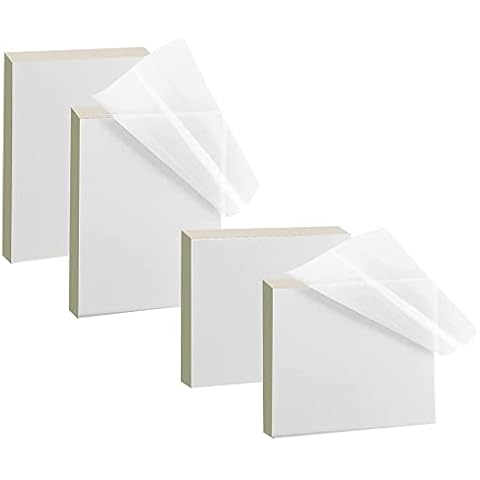 XINCHAO 200 Pcs Transparent Sticky Notes Transparent Post It Notes Sticky Tabs Waterproof Self Adhesive Removable Sticky Clear Post Self-Stick Notes for Office, School, Home Cover