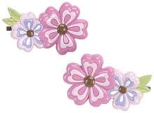 Little Boutique Set of 2 Curtain Rod Finial - Flower