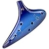 12 Hole Ocarina Wind Instrument Professional Performance Practice SC Treble C And Other Tones Adult Professional Ocarina InstrumentBlue AC