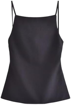 Women's Halter Summer Casual Y2K Crop Tee Backless Crop Cami Tops Strap Tie Up Camisole Sleeveless