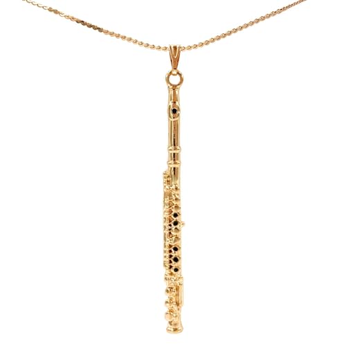 Flute Necklace - Gold