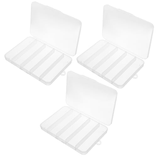 NUOBESTY 5 Juegos Caja De Almacenamiento De Herramientas Corchete Encanto Llavero Cal Caja De Herramientas Organizador De Joyas Cajas Almacenaje Organizador Joyas Caso De Cebo 3 Piezas * 5