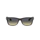 Protective case included Ray-Ban Damen New Wayfarer Sonnenbrille, Schwarz (Black Matte), 52 mm EU