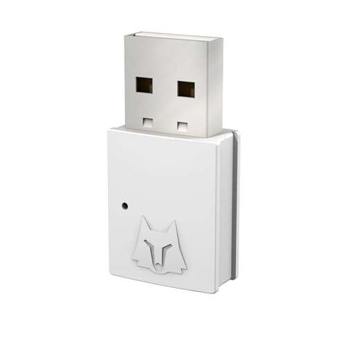 NBCP Wireless USB Bluetooth Adapter for Gaming Consoles, PS4, Switch, Mac, PC, Type C Compatible, White