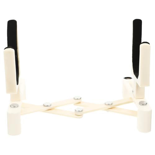 FAVOMOTO 1 Pc Violin Stand Cello Holder Violin Floor Stand Ukulele Stand Instrument Holder Pu Violin Holder Foldable Storage Tray White