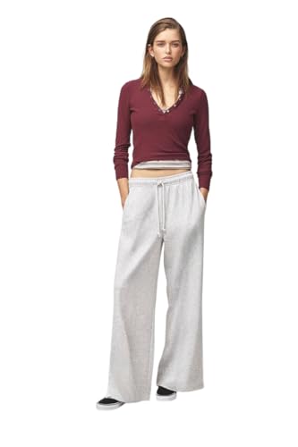 Image of dockstreet Straight Wide fit Long Length Trouser Style Drawstring Trackpant for Women /Trending Sporty Style, Relaxed Casual Pants for Women