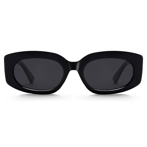 SOJOS Retro Oval Polarized Sunglasses Womens Trendy Sun Glasses Vintage Shades UV400 SJ23862