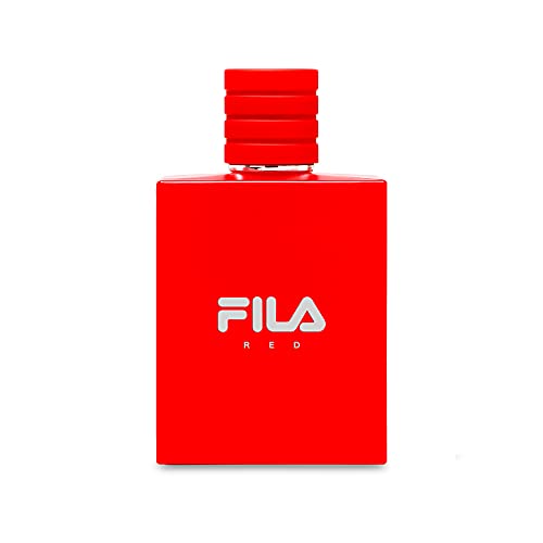 Fila Red Fragrance For Men - Eau De Toilette Spray With Notes Of Bergamot, Jasmine, Nutmeg, Sandalwood, And More - Sport-Inpired Scent For Day Or Night - 3.4 Oz. #TOP2