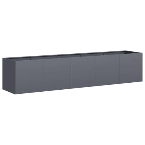vidaXL Jardinière Anthracite 200x40x40 cm Acier laminé à Froid