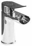 Waterfall Drench Basin Mixer Tap including Clicker Waste