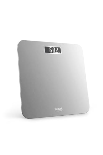TEFAL Premiss - Báscula de capacidad, 160 kg, color plateado