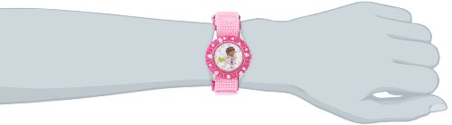 Disney Jr. Kids' Bezel Stainless Steel Time Teacher Analog Nylon Strap Watch2
