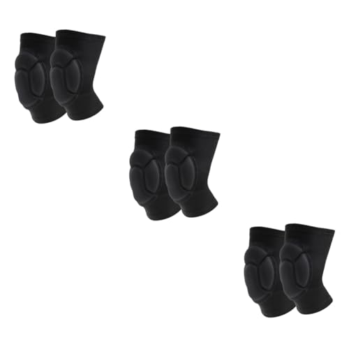 Yardwe 3 Pairs Knee Pads for Roller Skating Dance Pads Braces Comfortable and Elastic for Sports