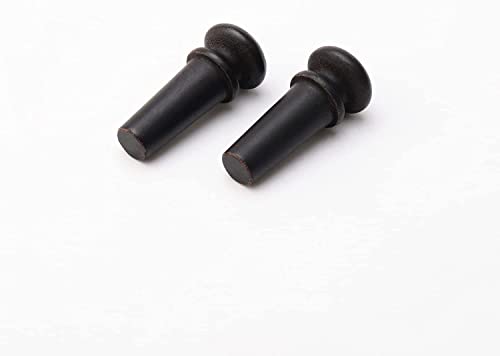 Pxyelec 2PCS Ebony End Pins Black, Guitar Bridge Pins Endpins for Acoustic Guitar - Image 4