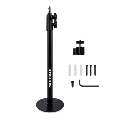 Image of PHOTOMAX Big Wall Mount Boom Arm Tripod 120cm Wall Ceiling Mount Boom Arm Tripod Desk Mount Table Stand Adjustable Height for Photo Studio Video Ring Light Strobe Flash Mobile Lighting Softbox (CM04)