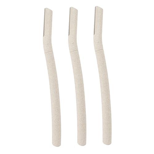 AUTSUPPL 3pcs Eyebrow Razor Set for Women Stainless Steel Brow Shaver Makeup Eyebrow Shaver Trimmer Grooming Tools Kit