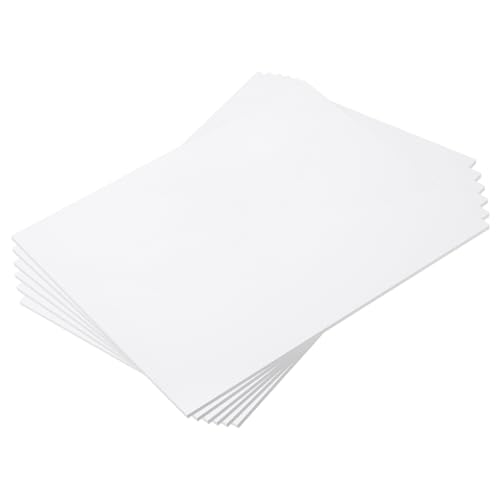 MECCANIXITY ABS Plastic Sheet 16 Inch x 12 Inch x 0.24 Inch ABS Styrene Sheets for Building Model DIY Crafts Panel White 6 Pcs
