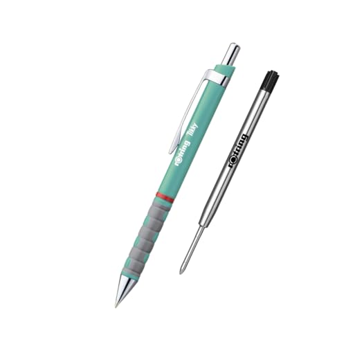 rOtring Tikky III Stylo à bille - Corps turquoise avec