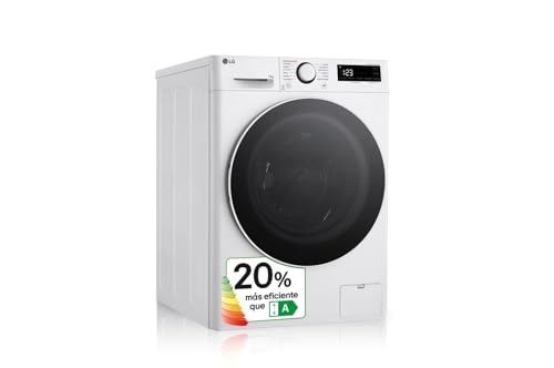 LG F4WR6013A0W - Lavadora Inteligente, 13kg, AI Direct Drive, 1400rpm, Carga Frontal, Clasificación A, TurboWash 360º, Vapor Steam, Serie 600, Blanco