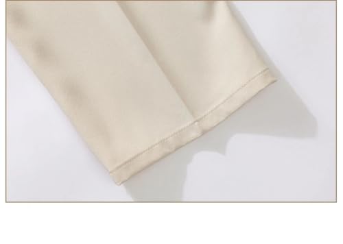 Men Wide-Leg Pant Neutral Solid Business Breathable Comfortable Straight Suit Pants4