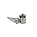 NewZenro Fashion Spike Ear 2 Stretching Tapers Plugs 316 Surgical Stainless Steel Ear Tunnels Plugs Expander Gauges Stretcher Earrings Screw On Piercing Body Jewelry Personalized Gifts (3/4