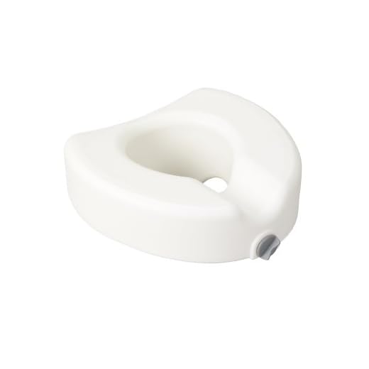 Drive Medical Premium Plastic Raised Toilet Seat with Lock, Elongated