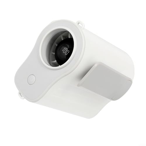 Lastdaytime Ventilador corporal multifuncional: sistema de refrigeración de modo dual manos libres, carga rápida 3H y motor de alta potencia de 1.8 A (blanco)