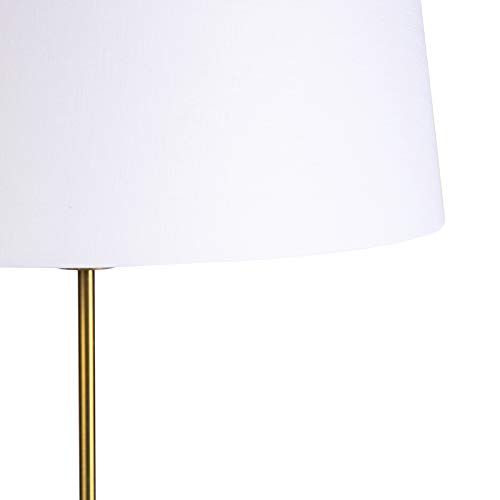 Qazqa parte fl - Lampada da terra Rustico - 1 luce - Ø 450 mm - Bronzo - Rustico - Soggiorno I Camera da letto I Sala da Pranzo I Cucina