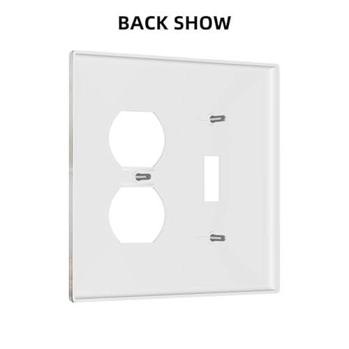 Decorative Outlet Covers Funny Ducks Vintage Lakeside Landscape 2 Gang Wall Plate Cover Single Toggle Duplex Combo Two Switch Light Switch Cover Plate Jumbo Dual GFCI Faceplate