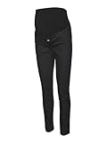 MAMALICIOUS Damen Mljuliane slank buks - Noos Umstandshose, Schwarz (Black Denim Black Denim), 33W / 32L EU